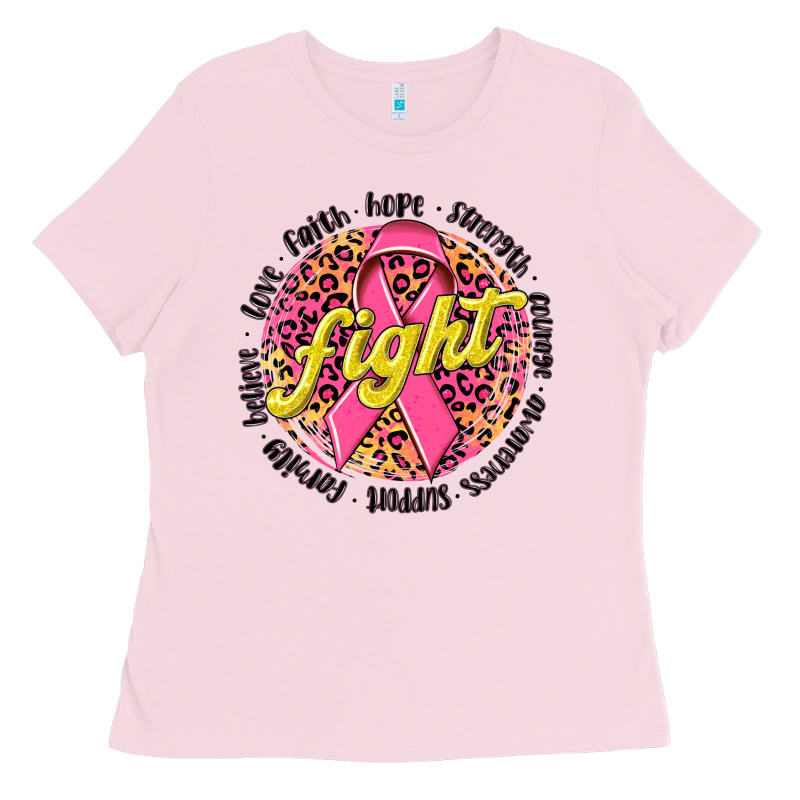 Fight Breast Cancer Ladies Tee by NancyCooperArtShop | Teevron