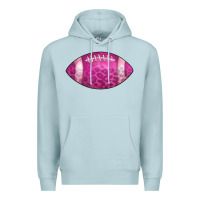 Blue Mist american football pink Premium Hoodie - CowCowDesign