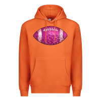 Carrot american football pink Premium Hoodie - CowCowDesign