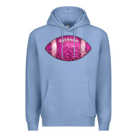 Colony Blue american football pink Premium Hoodie - CowCowDesign