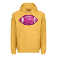 Mustard american football pink Premium Hoodie - CowCowDesign