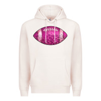 Pale Pink american football pink Premium Hoodie - CowCowDesign