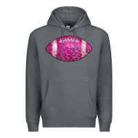 Rock american football pink Premium Hoodie - CowCowDesign