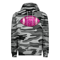 Slate Camo american football pink Premium Hoodie - CowCowDesign
