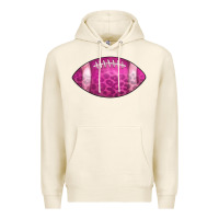 Tofu american football pink Premium Hoodie - CowCowDesign