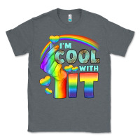 Charcoal Heather Lgbtq İ'm Cool With İt Classic Tee - BundleAndBundleShop