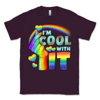 Plum Lgbtq İ'm Cool With İt Classic Tee - BundleAndBundleShop