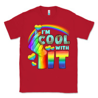 Red Lgbtq İ'm Cool With İt Classic Tee - BundleAndBundleShop