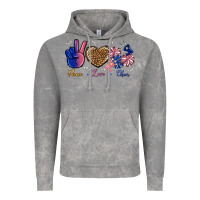 Cloud Rock Peace Love Cheer Vintage Hoodie - BundleAndBundleShop