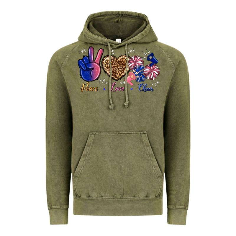 Peace Love Cheer Vintage Hoodie by BundleAndBundleShop | Teevron