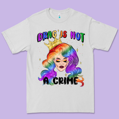 Drag Is Not A Crime Fabulous Drag Queen Premium Tee Designed By Maliassmallbusiness
