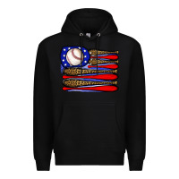 Black leopard baseball flag3 Premium Hoodie - JahusDesignShop