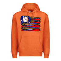 Carrot leopard baseball flag3 Premium Hoodie - JahusDesignShop