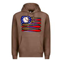 Chestnut leopard baseball flag3 Premium Hoodie - JahusDesignShop