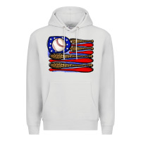 Dove Grey leopard baseball flag3 Premium Hoodie - JahusDesignShop