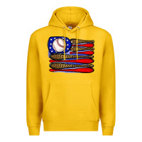 Lemon leopard baseball flag3 Premium Hoodie - JahusDesignShop