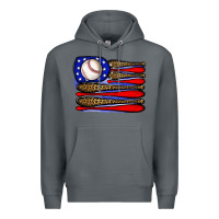 Rock leopard baseball flag3 Premium Hoodie - JahusDesignShop
