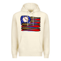 Sandshell leopard baseball flag3 Premium Hoodie - JahusDesignShop