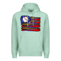 Seafoam leopard baseball flag3 Premium Hoodie - JahusDesignShop