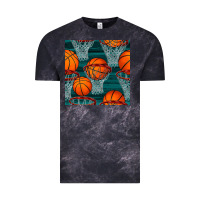 Cloud Black basketball hoop seamless pattern Vintage Tee - BundleAndBundleShop