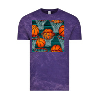 Cloud Purple basketball hoop seamless pattern Vintage Tee - BundleAndBundleShop