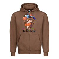 Chestnut Be the light Zipper Hoodie - CowGirlArtShop