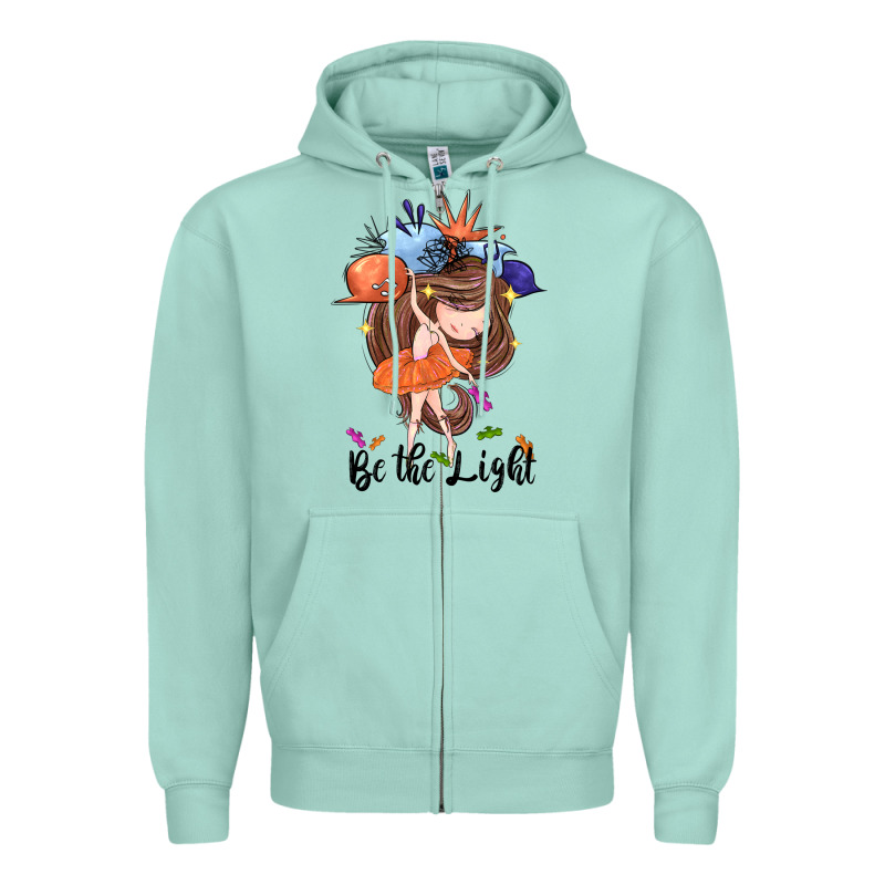Be The Light Zipper Hoodie by CowGirlArtShop | Teevron