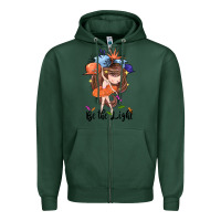 Sports Green Be the light Zipper Hoodie - CowGirlArtShop