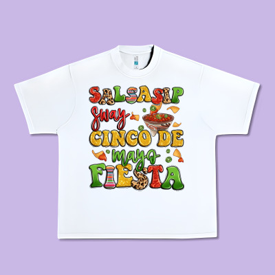 Salsasip Sway Cinco De Mayo Fiesta Urban Heavy Tee Designed By Lillyallendesigns