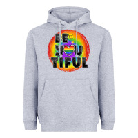 Heather Grey Be you tiful pride Heavyweight Hoodie - FaDigitalArtStudio
