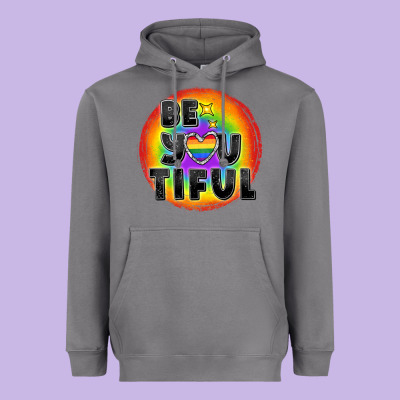 Be You Tiful Pride Heavyweight Hoodie Designed By Fadigitalartstudio