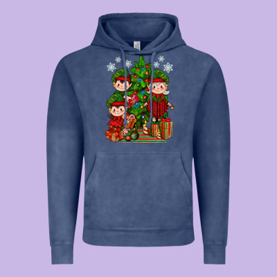 Mimi Elf, Mama Elf, Child Elf Christmas Vintage Hoodie Designed By Bundleandbundleshop