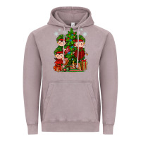 Vintage Zinc Mimi Elf, Mama Elf, Child Elf Christmas Vintage Hoodie - BundleAndBundleShop