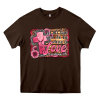 Chocolate Brown let all that you do be done in love Heavy Core Tee - Jasminsmagicworld