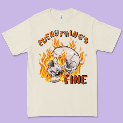 Everything's Fine Premium Tee Designed By Maliassmallbusiness