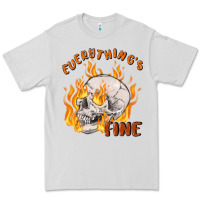 Dove Grey everything's fine Premium Tee - MaliasSmallBusiness