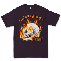 Plum everything's fine Premium Tee - MaliasSmallBusiness