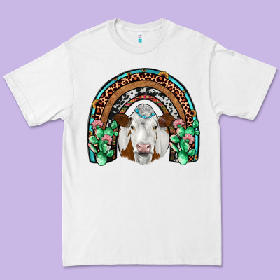 Simmental  Rainbow Premium Tee Designed By Jahusdesignshop