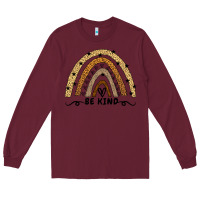 Burgundy Be Kind Rainbow Long Sleeve Tee - Bettercallsaul