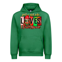 Emerald just a girl who loves christmas Urban Hoodie - CowhideDigitalArt
