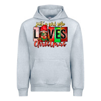 Heather Grey just a girl who loves christmas Urban Hoodie - CowhideDigitalArt