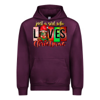 Mauve Wine just a girl who loves christmas Urban Hoodie - CowhideDigitalArt