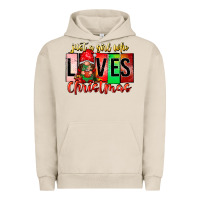 Pigment French Oak just a girl who loves christmas Urban Hoodie - CowhideDigitalArt