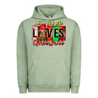Pigment Oil Green just a girl who loves christmas Urban Hoodie - CowhideDigitalArt