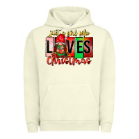 Pigment Pistachio just a girl who loves christmas Urban Hoodie - CowhideDigitalArt