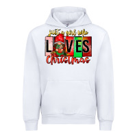 White just a girl who loves christmas Urban Hoodie - CowhideDigitalArt