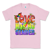 Bubblegum Pink Love Has No Gender Pride Lgbtq Classic Tee - BundleAndBundleShop