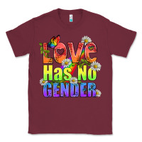 Burgundy Love Has No Gender Pride Lgbtq Classic Tee - BundleAndBundleShop