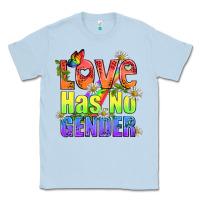 Dusty Blue Love Has No Gender Pride Lgbtq Classic Tee - BundleAndBundleShop