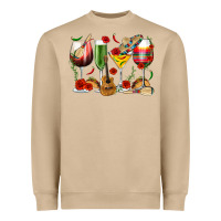 Mushroom Mexico Wine Glasses Heavyweight Sweatshirt - texasbilliewilder